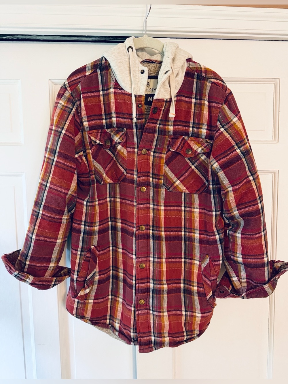 Legendary Whitetails Plaid Hooded Flannel and fleece lined shirt Jacket